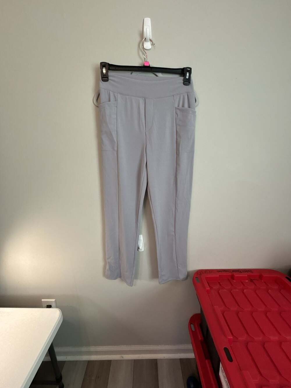 Lightweight Business Casual Work Pants Gray Size Medium